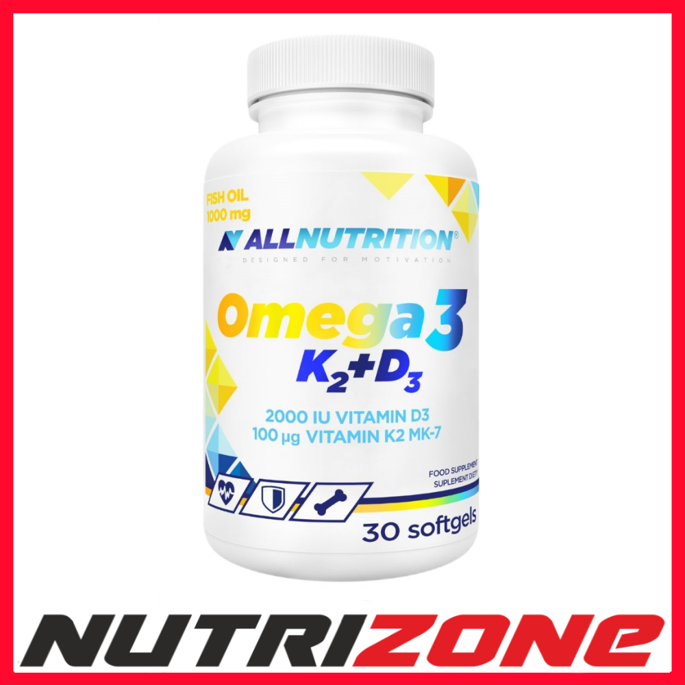 Allnutrition Omega 3, Fish Oil with Vitamin K2+D3 - 30 softgels