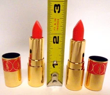 2 Tubes Yves Saint Laurent Rouge A Levres Mini Lipstick No 12 Corail Dolman F/S/
