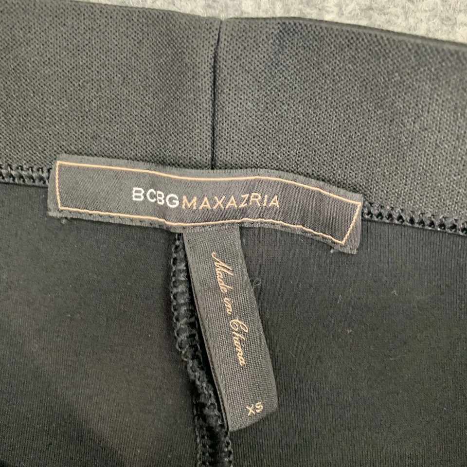 Legging BCBG Maxazria para mujer XS extra pequeño negro gris Sasha elástico Foto 4 de 4