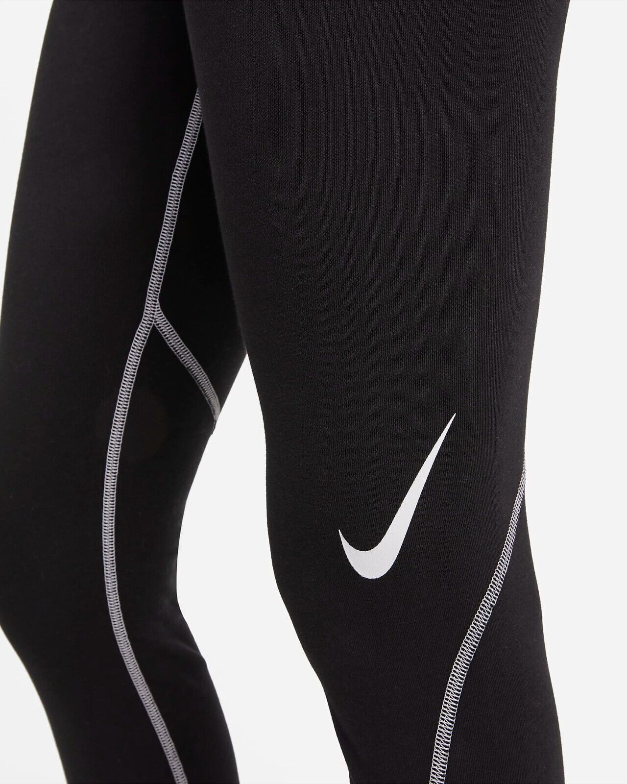 Nike Women\'s Sportswear Swoosh High Rise Leggings Size XS Black/White  DR6165 010 | eBay