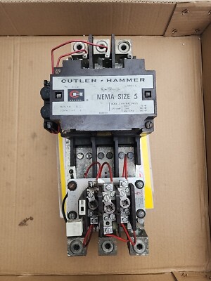 Cutler Hammer A10GNO SIZE 5 STARTER W/ OVERLOADS AND COIL