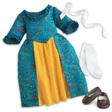 AMERICAN GIRL FELICITY FELICITY'S BeForever MEET GOWN DRESS OUTFIT SHOES NIB
