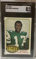 1976 TOPPS #425 HAROLD CARMICHAEL SGC 8