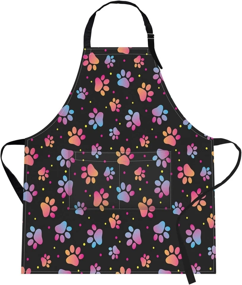 Delantal Pata de Perro Ajustable 32x28 para Hombre y Mujer - Ideal para Cocina y Jardinería Foto 3 de 4