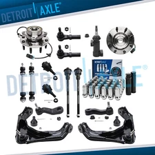 Front Wheel Hub Bearing & Control Arm Ball Joint for Silverado Sierra 2500 3500