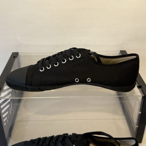 MHL Margaret Howell Negro Lona Moonstar Reino Unido 7 Entrenadores Con Cordones Suela Plica - Imagen 19 de 22