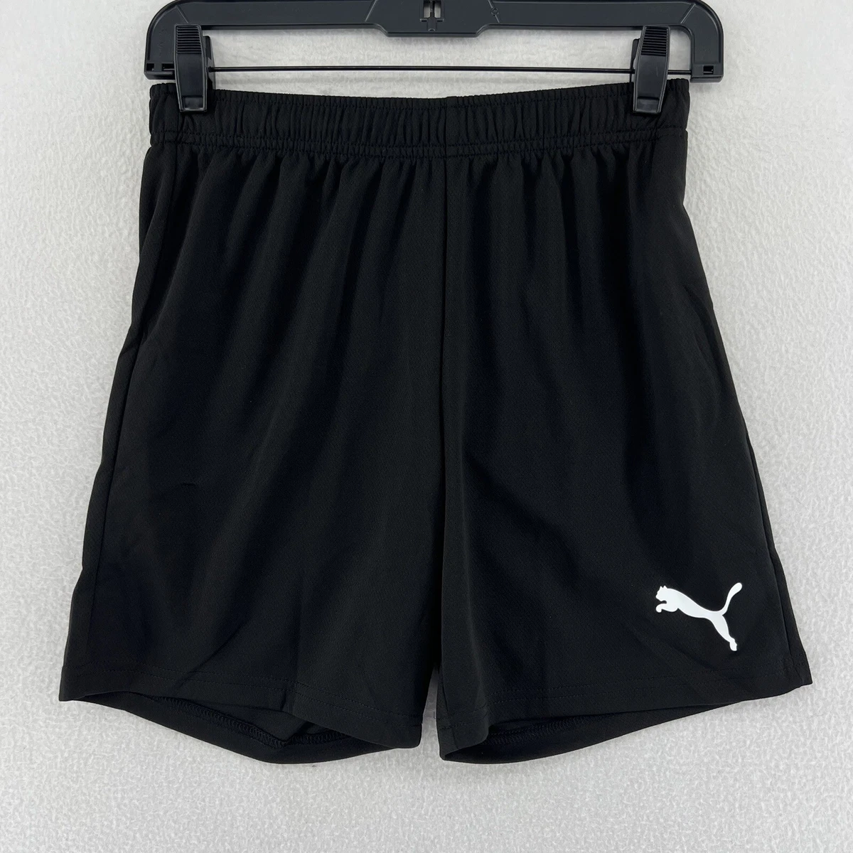 Black puma on sale soccer shorts