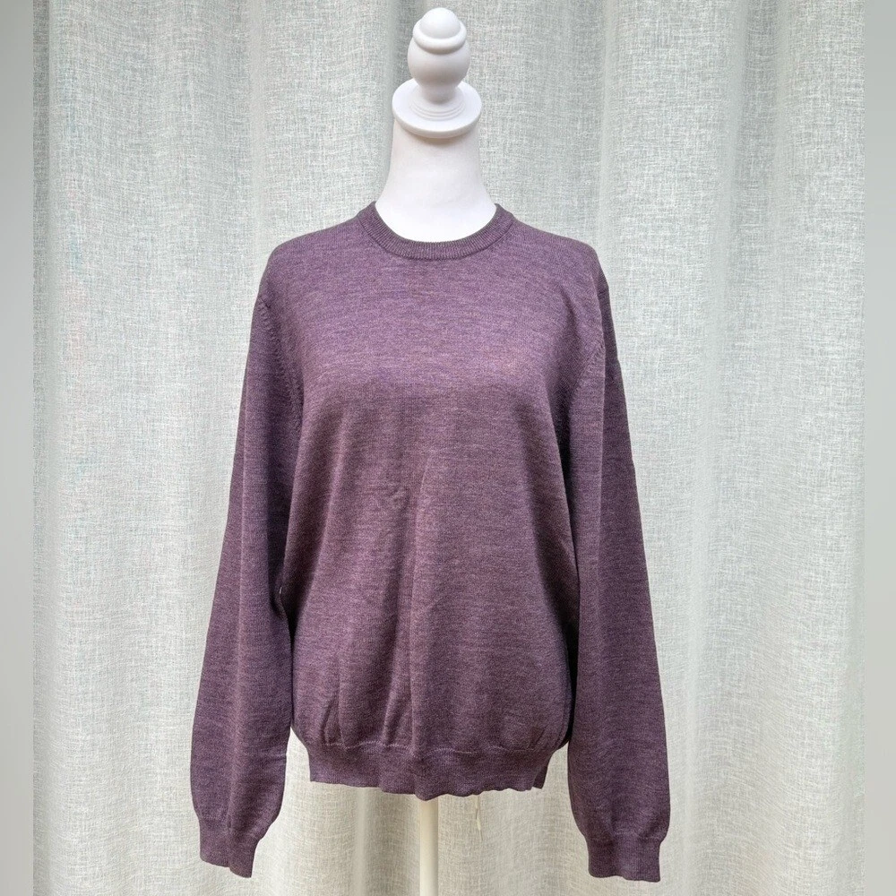 Brooks Brothers purple crew neck sweater