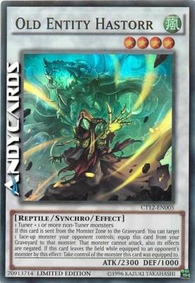 OLD ENTITY HASTORR (Antica Hastorr Entity)   Super R   CT12 EN005   YUGIOH!