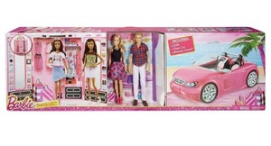 barbie ken dress up and go closet and vehicle set