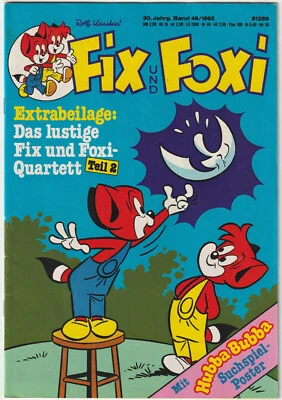 ✪ FIX & FOXI 30. Jahrg. #48/1982 + Beilage/ohne Poster, Pabel COMICHEFT TOP Z1 - Bild 1 von 4