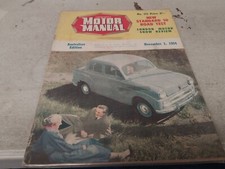 Nov 1954 Motor Manual Magazine STANDARD 10 , Vauxhall Velox , 1939 Morris 8