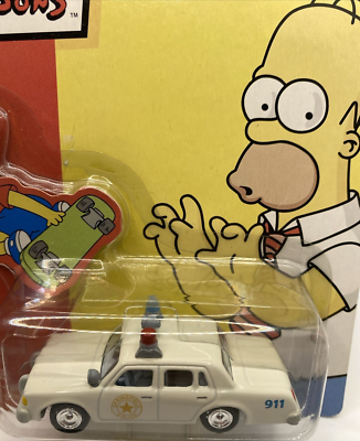 Johnny Lightning The Simpsons Chief Wiggum's Police Cruiser Johnny Lightning The Simpsons Chief Wiggum's Police Cruiser