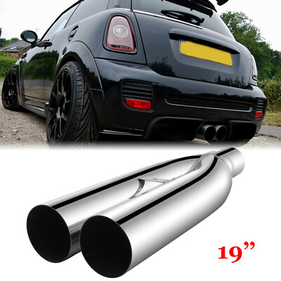 For Mini Cooper S F56 Blast Pipes Exhaust Tip Muffler Kit 2.5'' Inlet 3.5'' Outlet
