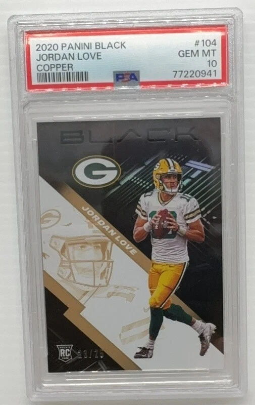Jordan Love Panini Black #104 Copper