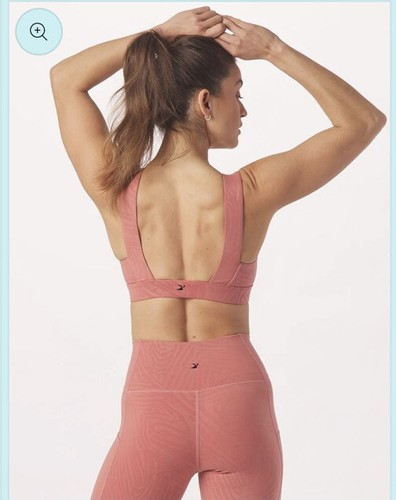 Reggiseno sportivo GLYDER Tide Bra rosa malva argilla zebrata lucido taglia XS - Foto 2 di 7
