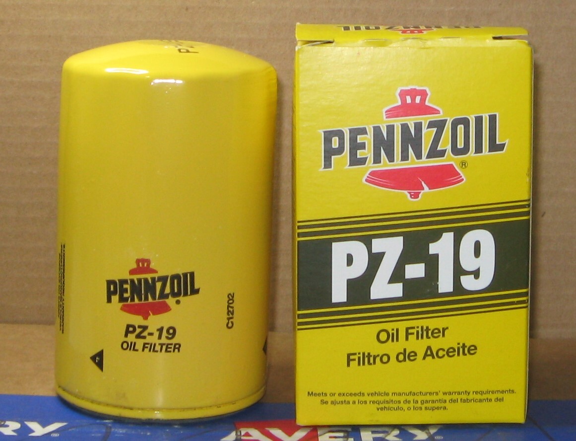PENNZOIL PZ19 cross reference oil filters