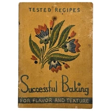 Successful Baking Vintage Booklet Recipe Cookbook Arm and Hammer Cow Brand