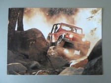 JEEP WRANGER orig 1990s UK Mkt Factory Postcard