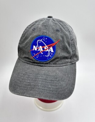 Vintage 90 s - Y2K NASA Logo Cap H3 Headwater Hat 100% Cotton Strap Back NWOT