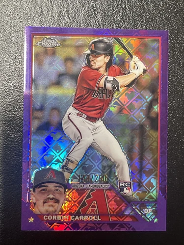 2023 Topps Chrome LOGOFRACTOR Corbin Carroll Purple Refractor /250 Diamondbacks