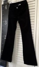 Divided H  M Black Bootleg Corduroy Pants Sz 4 Inseam 31" 28" waist