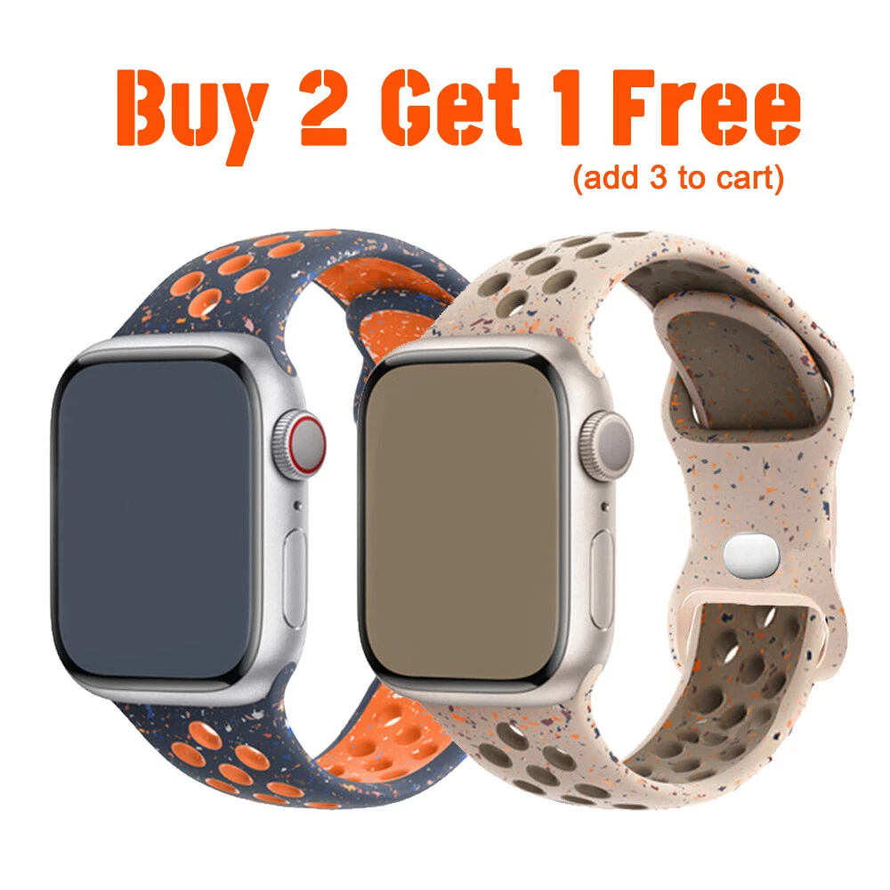 Original Sport Band For Apple Watch 9 8 7 6 5 SE Ultra 2 Colored