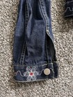 TOMMY HILFIGER Women's Sz Sm Denim Jean Jacket W/ Flower Stitching Vintage — photo 4