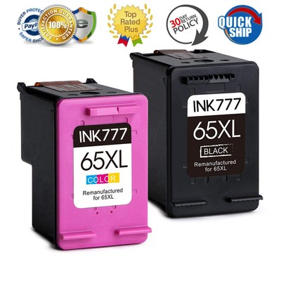 2 B+C Ink for HP 65 XL Deskjet 3720 3722 3730 3752 2624 2622 Envy 5020 ...