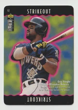 1996 Collector's Choice You Make the Play #41 Greg Vaughn - Milwaukee Brewers