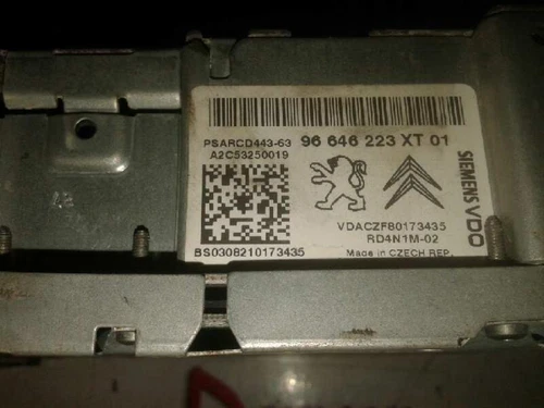 96646223XT Sistema Audio/Radio Cd para CITROEN GRAND C4 PICASSO * 1247476 - Imagen 3 de 4