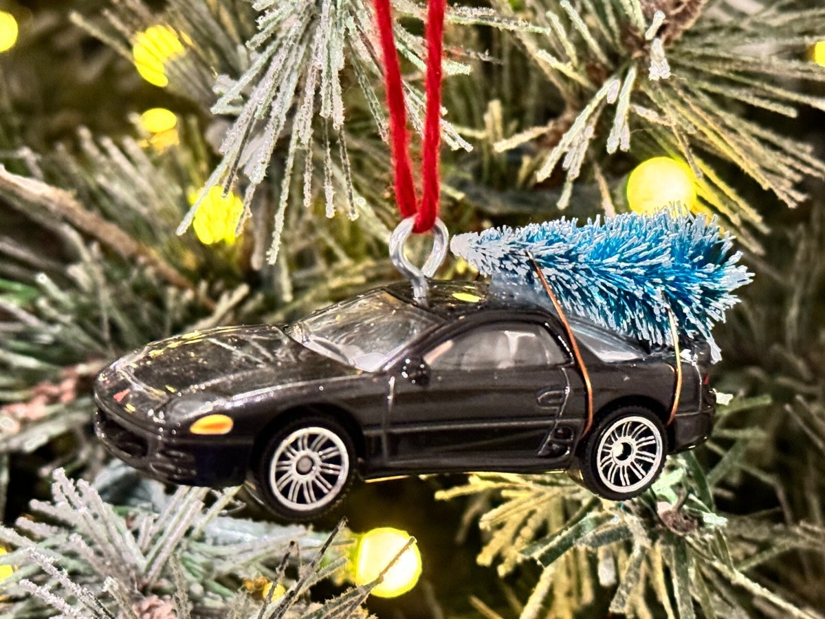 MATCHBOX MITSUBISHI 3000GT CHRISTMAS CAR ORNAMENT GREAT HAND-MADE