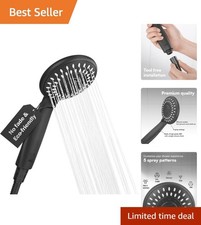 Luxurious Adjustable Power Shower Head - 5 Modes, High Pressure & Chrome Finish