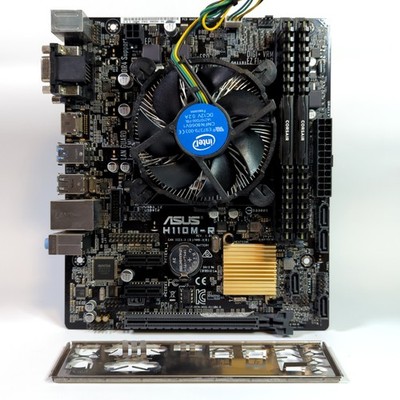 ASUS H110M-R + Intel i5-7400 8GB Corsair DDR4 Mainboard & CPU Combo - getestet