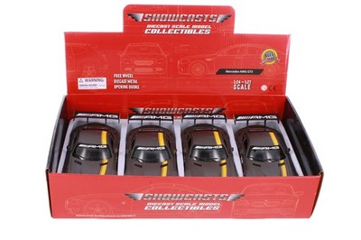 BOX OF 4 MERCEDES-BENZ AMG #1 ''GT RACING'' 1/24 DIECAST CAR SHOWCASTS 73784D