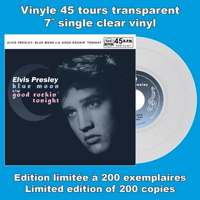 vinyle 7" Elvis Presley : Blue Moon (remix 2025) / Good Rockin' Tonight (stereo)