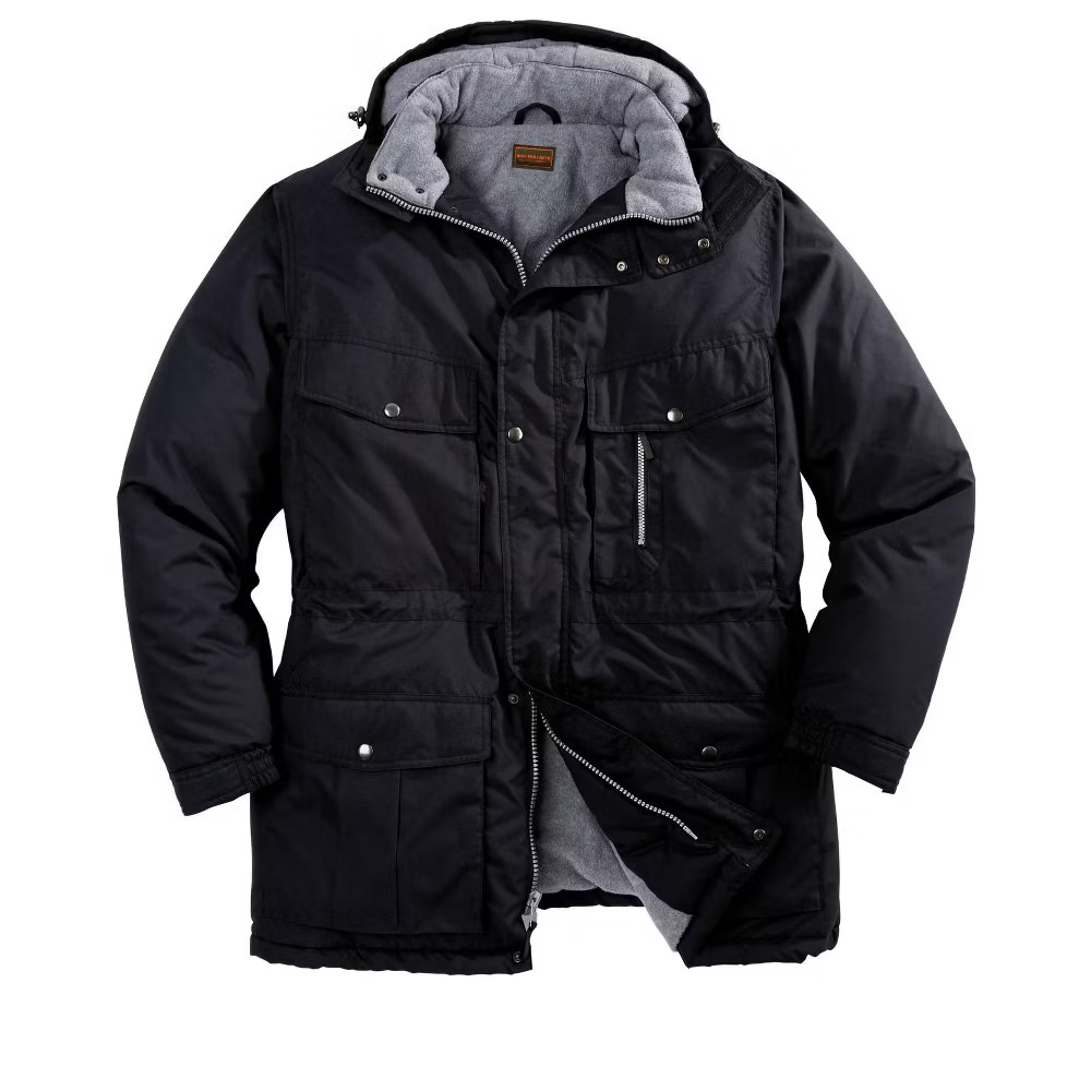 Boulder Creek by KingSize Fleece-Lined Parka With Detachable Hood And 6 Pockets 29090₽