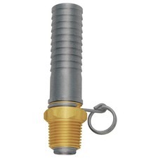 SANI-LAV N15 Swivel Hose Adapter,Brass,3/4" x 1/2" 18D883