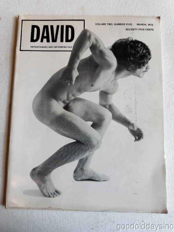 Vintage DAVID Magazine Vol 2 #5 Gay Interest Models Photos March 1972 Venus.
