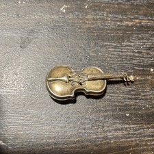 Rare! Antique German Hanau Silver Miniature Violin Instrument, Theodor Hartmann 