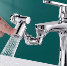 Rotatable Faucet Extender Aerator Swivel Robotic Arm Kitchen Sink Adapter