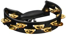 Rhythm Tech Pro Series Tambourine - Black/Black with Brass Jingles