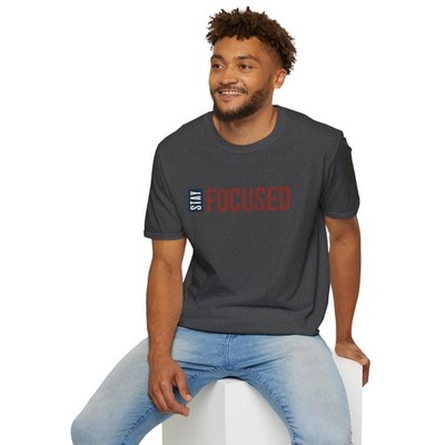 Stay Focused Softstyle T-Shirt Inspirational Faith Gifts Motivational Tee
