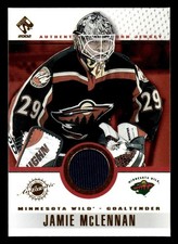 2001 PACIFIC PRIVATE STOCK JAMIE MCLENNAN 53 MINT GAME GEAR RELIC MINNESOTA WILD