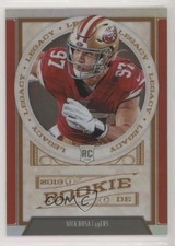 2019 Panini Chronicles Legacy Update Rookies Red 73/99 Nick Bosa #220 1u6