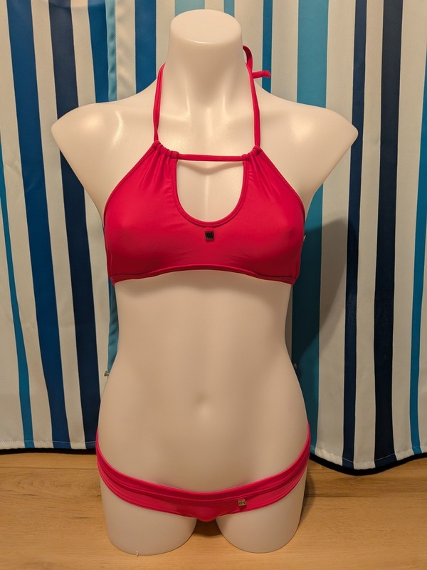 Wicked Weasel 497 Pink Bikini Medium Top and Large Bottom