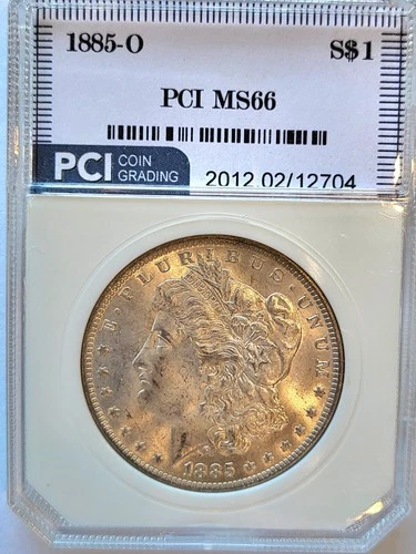 1885-O   PCI MS-66   Slight Toning   Morgan Silver Dollar.   #310.