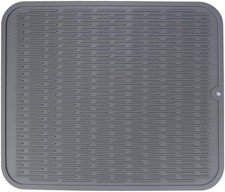 Extra Large Silicone Dish Drying Mat 18 x 16 Inches Heat Resistant Non-Slip