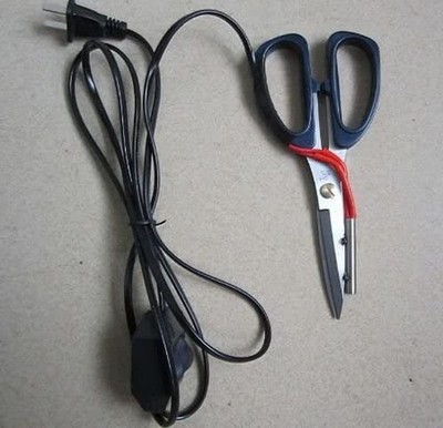 Electric Heating Tailor Scissors Power Hot Shears Knife Heated Pen Cloth Cutting