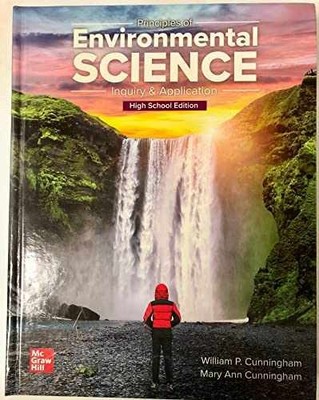 Principles of Environmental - Hardcover, by William P. Cunningham; - Very Good